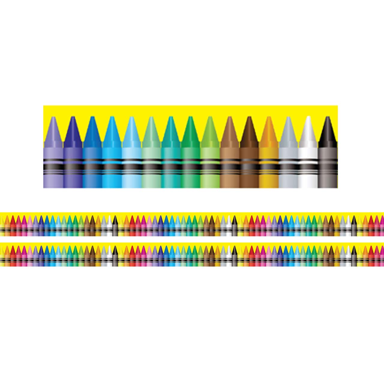 Charles Leonard Crayon Theme Magnetic Border, 48ft.